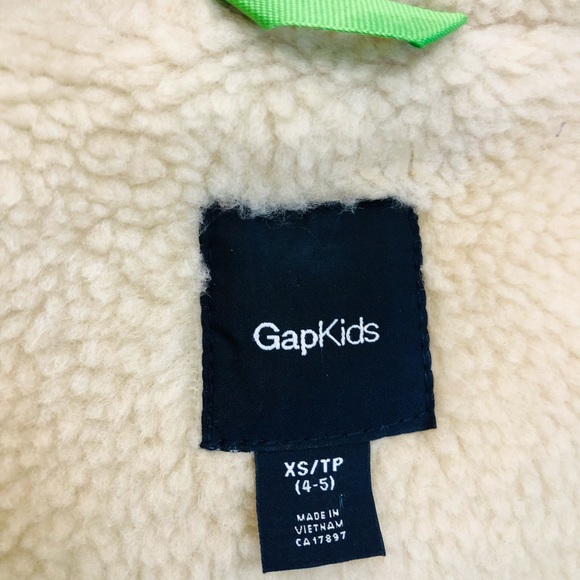 Boys (unisex) xs (4-5) gap lime bright green vest, worn only a couple times - Picture 6 of 6